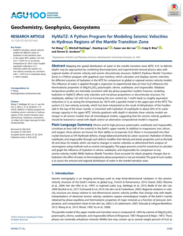Hymatz: a Python Program for Modeling Seismic Velocities In