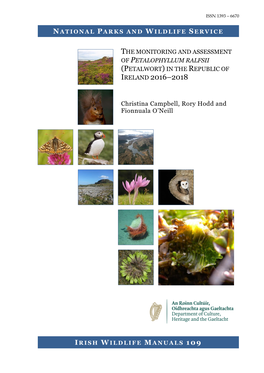 (Petalwort) in the Republic of Ireland 2016–2018. Irish Wildlife Manuals, No