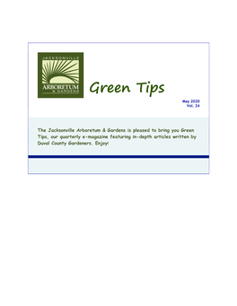 Green Tips Quarterly