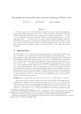 On Graphs Decomposable Into Induced Matchings of Linear Sizes