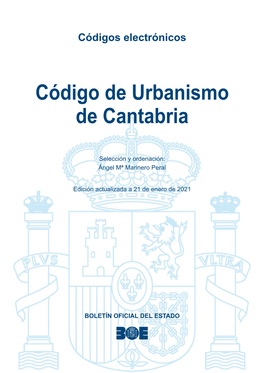 Código De Urbanismo De Cantabria