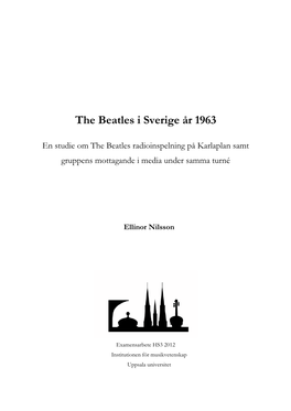 The Beatles I Sverige År 1963