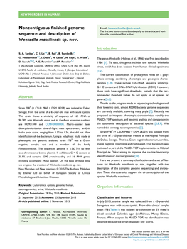 Noncontiguous Finished Genome Sequence and Description Of