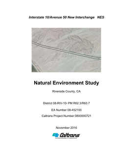 Natural Environment Study