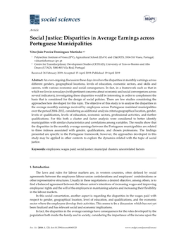 Disparities in Average Earnings Across Portuguese Municipalities