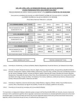 VPO, VPP, VPPB Y VPPL, De Promoción Privada