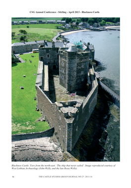 Blackness Castle. View from the North-East. ‘The Ship That Never Sailed’