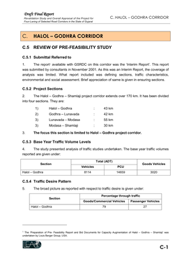 C-1 C. Halol – Godhra Corridor