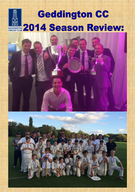 Geddington CC 2014 Review