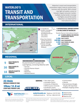 Waterloo's Transit and Transportation