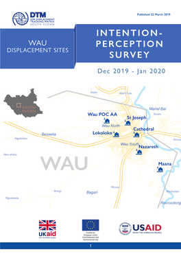 Intention- Wau Perception Displacement Sites Survey