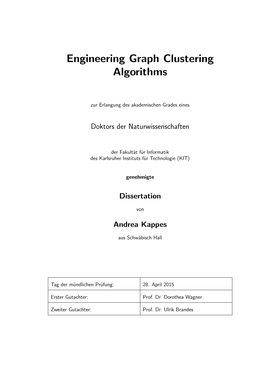 Engineering Graph Clustering Algorithms