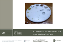All-In-One Diagnostic Radiology X-Ray Imaging Phantom