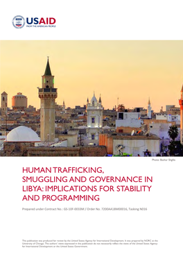 Human Trafficking, Smuggling and Governance in Libya: Implications for Stability and Programming