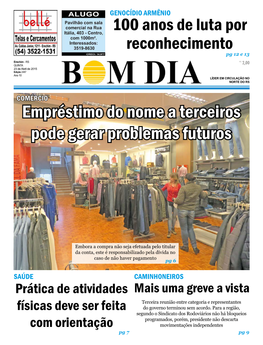 JORNAL BOM DIA | 23 De Abril De 2015 2 3 JORNAL BOM DIA | 23 De Abril De 2015 Política