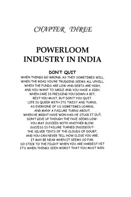 Powerloom Industry in India