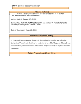 SMRT Student Scope Submission