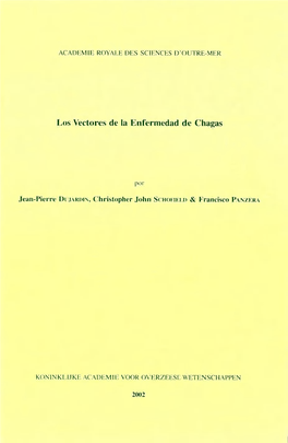 SCHOFIELD, C.J.-PANZERA, F. Los Vectores De La Enfermedad De