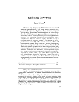 Resistance Lawyering