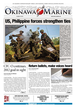 US, Philippine Forces Strengthen Ties