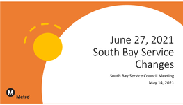 South Bay Service Council Meeting May 14, 2021