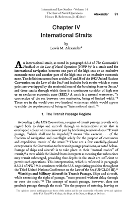 International Straits