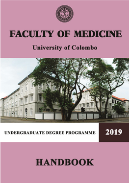 Undergraduate Degree Programme 2019 (A/L 2018)