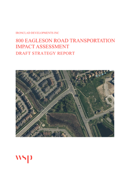 800 Eagleson Road Transportation Impact Assessment Draft Strategy Report