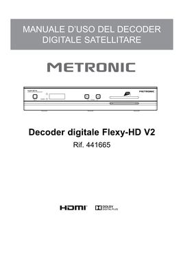 Decoder Digitale Flexy-HD V2 Rif