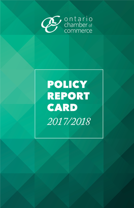 2017/2018 Policy Report Card