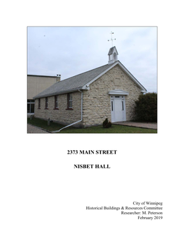 2373 Main Street Nisbet Hall