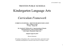 Kindergarten Language Arts