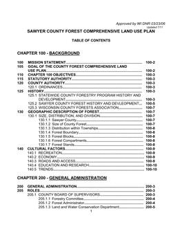 Forestry 15 Year Plan (Created 2006) (PDF)