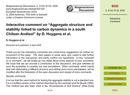 Aggregate Structure and Stability Linked to Carbon Dynamics in a South Chilean Andisol” by D