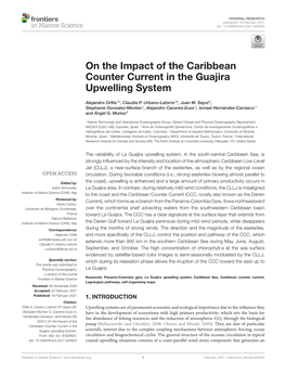 On the Impact of the Caribbean Counter Current in the Guajira Upwelling System