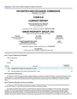 Securities and Exchange Commission Form 8-K