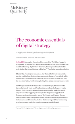 The Economic Essentials of Digital Strategy