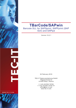 Tbarcode/Sapwin Barcode DLL for Sapsprint, Sapfprint (SAP GUI) and Saplpd