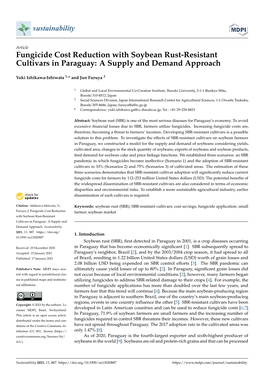 Fungicide Cost Reduction with Soybean Rust-Resistant Cultivars in Paraguay: a Supply and Demand Approach