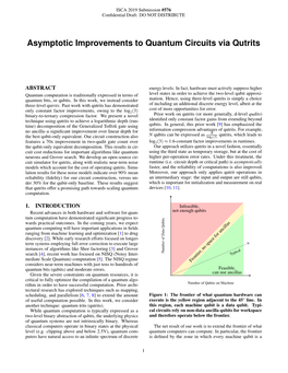 Asymptotic Improvements to Quantum Circuits Via Qutrits