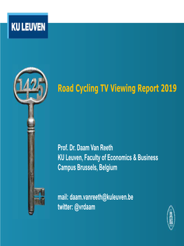 Road Cycling TV Viewing Report 2019
