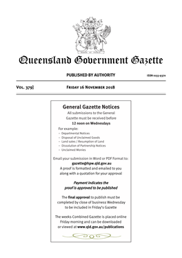 Queensland Government Publications