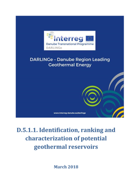 D.5.1.1. Identification, Ranking and Characterization of Potential Geothermal Reservoirs