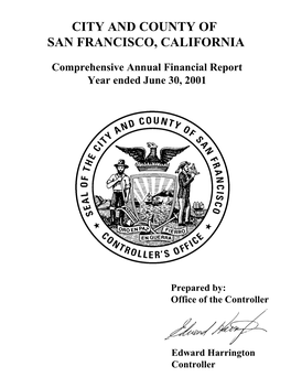 Comprehensive Annual Financial Report Year Ended June 30, 2001
