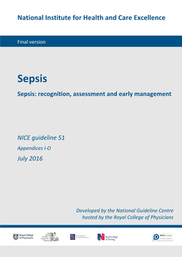 Sepsis Sepsis: Recognition, Assessment and Early Management