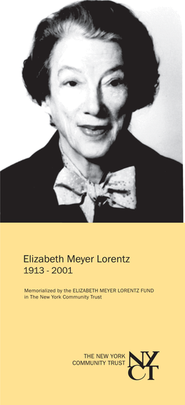 Lorentz, Elizabeth Meyer