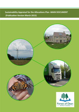 Sustainability Appraisal for the Allocations Plan Main Document (Publication Version) Forest of Dean District Council