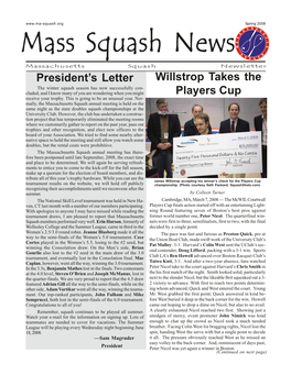 Mass Squash News