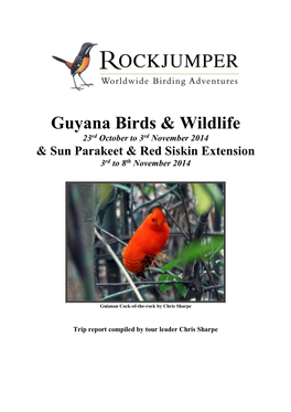 Guyana Birds & Wildlife