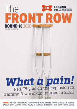 The FRONT ROW ROUND 10 2020 VOLUME 1 · ISSUE 8